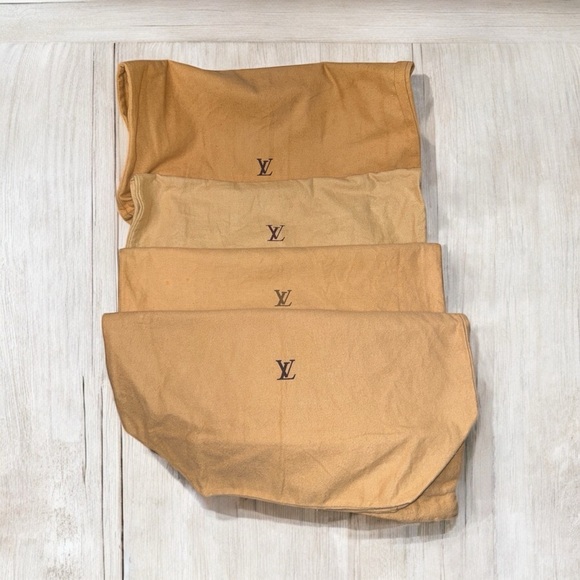 LOUIS VUITTON LV 17 x 20 In  Dust Cover Bag Drawstrings Shoes Handbags Authentic - Picture 5 of 8